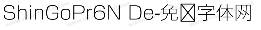 ShinGoPr6N De字体转换